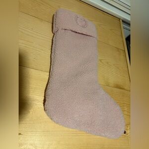 Victorias Secret Pink 2025 Pink Sherpa Christmas Stocking Winter NWT